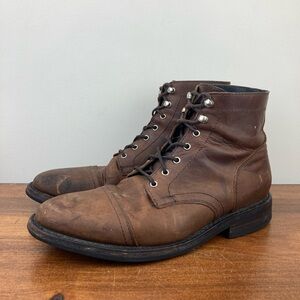 Thursday Boot Co Everyday Tobacco Leather Captain Cap Toe Boots Men’s Size 10.5.